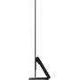 Samsung QN77S95D Profile view (shown with slim One Connect Box mounted on stand)