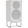 ELAC Debut ConneX Adsum Angled right view of primary speaker, shown with stylish Adsum grille