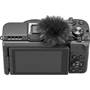Canon PowerShot V1 Back view, with fuzzy microphone windscreen