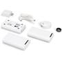 Lotus Kit (1 Ring + 3 Switch Covers) Kit includes a ring, 3 rocker-style switch covers, and a charging dock/cable