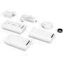 Lotus Kit (1 Ring + 3 Switch Covers) Kit includes a ring, 3 toggle-style switch covers, and a charging dock/cable