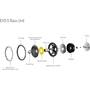 Wharfedale EVO 5.C Exploded view of woofer
