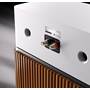 Wharfedale EVO 5.C Detail showing binding post terminals and rear ports