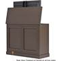 Medium Outdoor Luxe TV Lift Cabinet Finished on all four sides