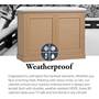 Medium Outdoor Luxe TV Lift Cabinet Weatherproof