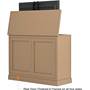 Medium Outdoor Luxe TV Lift Cabinet Finished on all four sides