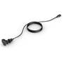 Fusion Flush-Mount USB Port The 6.5' length lets you access a USB port closer to your boat's controls