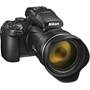 Nikon COOLPIX P1100 Shown with lens retracted and included HB-CP1 lens hood installed