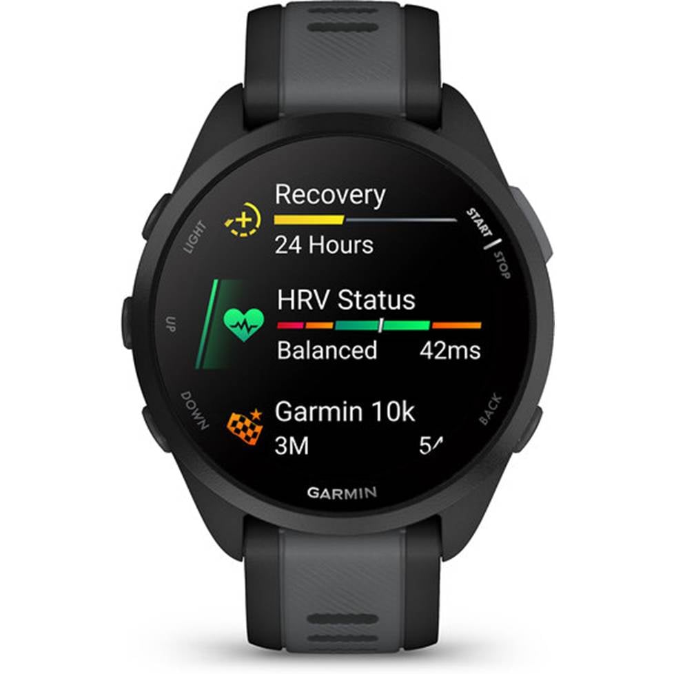 Garmin Forerunner 165 (Black with Slate Gray band) GPS running