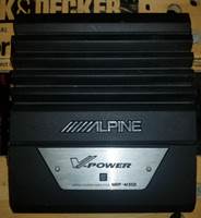 カーオーディオ ALPINE V-power mono power amp MRP-M350 Alpine MRP-M350 Mono subwoofer amplifier 200 watts RMS x 1 at