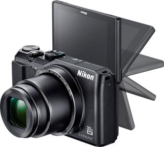 The tilting, swiveling, 3" screen on the Nikon Coolpix A900 makes it easier to take selfies and shoot from challenging angles.