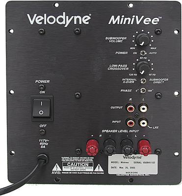 Velodyne subwoofer minivee sales