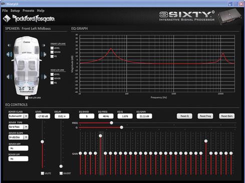 Rockford Fosgate 3Sixty.3 control screen