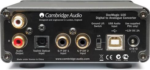 Cambridge Audio DacMagic 100 (Black) Stereo DAC with asynchronous