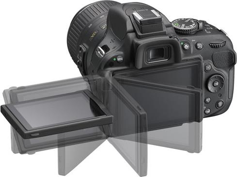 The Nikon D5200 DSLR vari-angle LCD monitor