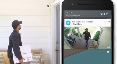 Download the free Nest app so you can check the view from the Nest Cam Outdoor anywhere, any time.