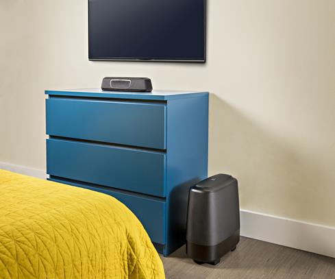 Polk Audio MagniFi Mini system in a bedroom