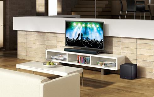 The Yamaha YAS-706 sound bar