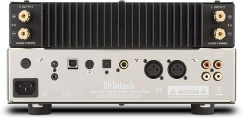 Back of the McIntosh MHA150 headphone amp