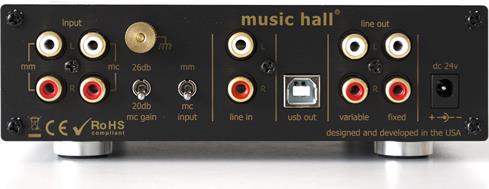 The Music Hall PA2.2 is a phono preamp, a headphone amp, and an analog to digital converter all in one.