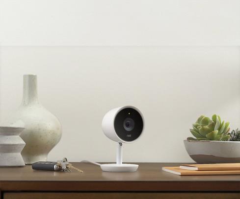 The Nest Cam IQ Indoor camera lets you make sure loved ones are safe even when you're not at home.