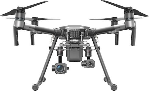 The DJI Matrice 210 has a durable, weather-resistant chassis and customizable payload configurations.