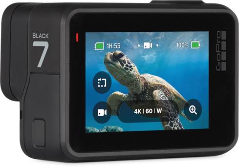 GoPro HERO7 Black with touchscreen