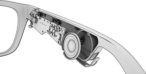 Exploded view of the Bose Frames