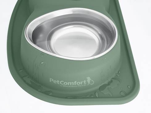 WeatherTech Double Low Pet Feeding system keeps spills contained