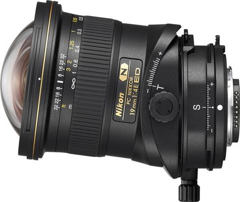 Nikon PC Nikkor 19mm f/4E ED tilt-shift lens