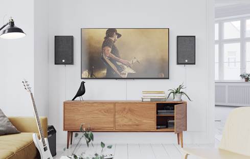 Sample installation of DALI Oberon On-wall C speakers