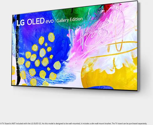 LG OLED77G2PUA 77" G2 Smart OLED Gallery evo 4K UHD TV with HDR