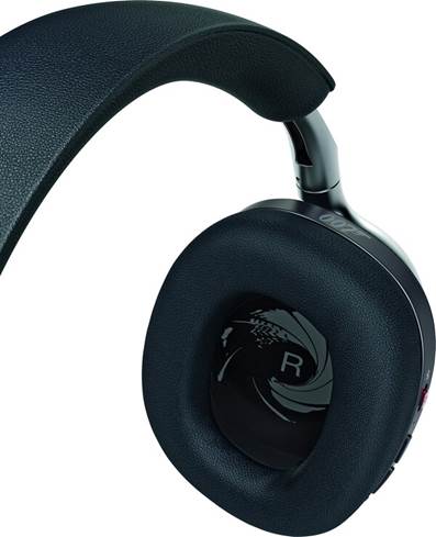 Close-up of PX8 007 edition earcups