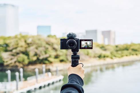 Sony ZV-1 on tripod