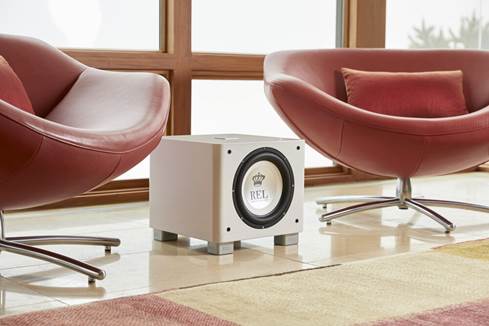 REL T/9x powered subwoofer with passive radiator