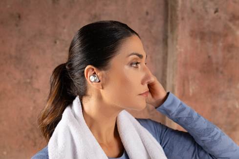 Technics EAH-AZ100 (Silver) True wireless earbuds with Technics EAH-AZ100 (Silver) True wireless earbuds with