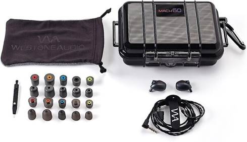 Westone MACH 60 with accessories