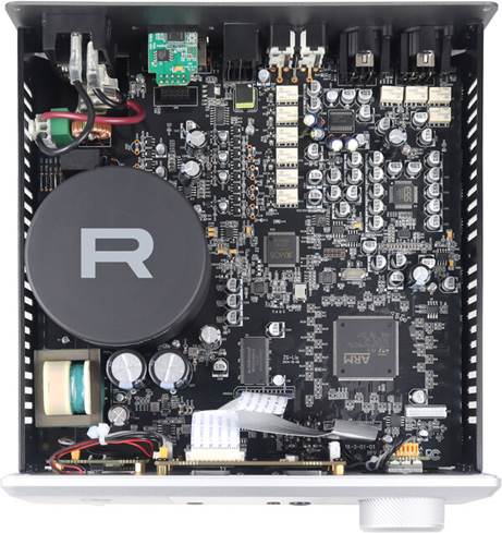 Cutaway view of Rotel DX3 amp.