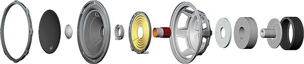 JL Audio W3v3 exploded view