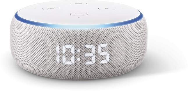 Echo Dot with Clock (3rd Gen) Voice-activated virtual
