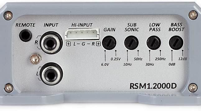 Soundstream RSM1.4000D Compact Monoblock Amplifier - 4,000 Watt Class D Car Amp For Subwoofers