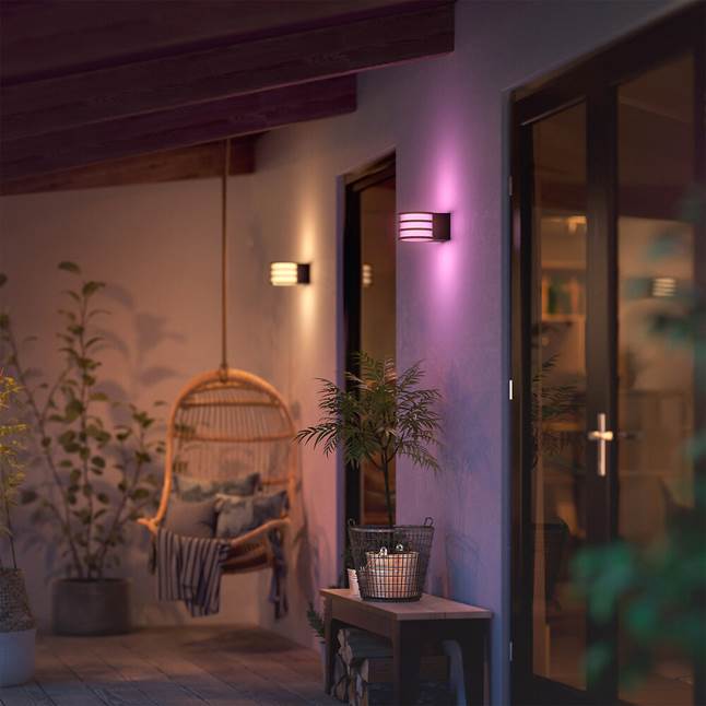 Philips Hue white and color ambiance Lucca outdoor wall light
