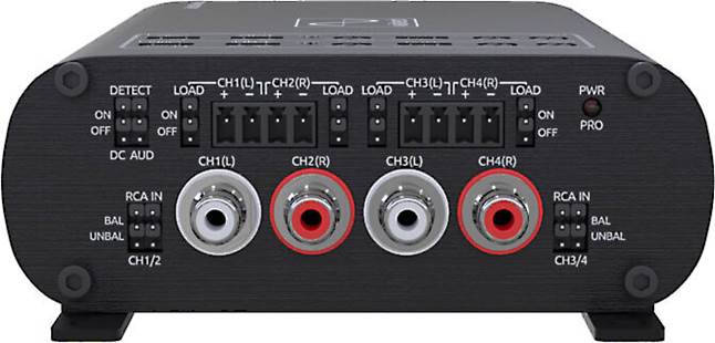 Wāvtech Link300.4 mini Compact 4-channel car amplifier — 50 watts