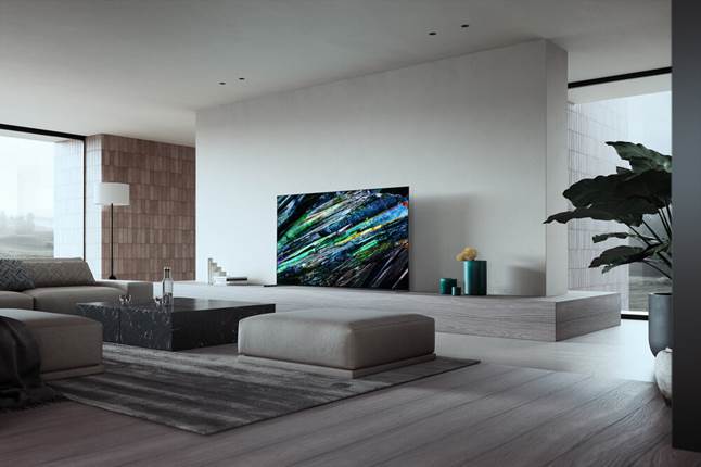 Sony MASTER Series BRAVIA XR A95L in living room