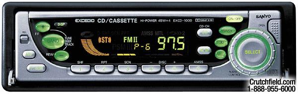 Sanyo EX-CD1000 CD/cassette receiver
