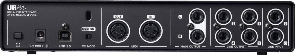 back of audio interface