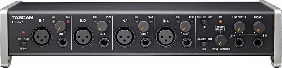 front of audio interface