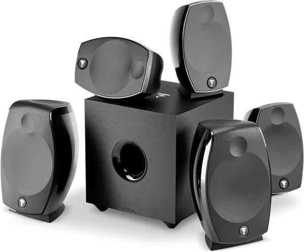 Focal Sib Evo Dolby Atmos® 5.1.2 Dolby Atmos home speaker system with 5  satellites and a powered subwoofer at Crutchfield