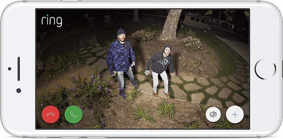 App footage from Ring Spotlight Cam