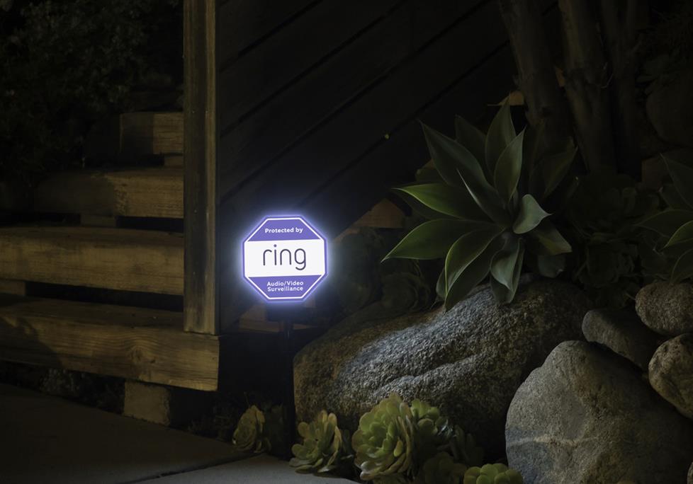 Ring home security yard sign online